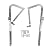 Attic Ladder Spreader Hinge Arms Replacement Kit for Werner 55-1 MFG 2006 and Older - (Pair)