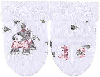 Sterntaler Baby Girl Socks, Emmi Girl Donkey, White