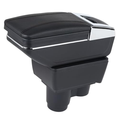 SZSS-CAR Car Center Console Armrest Compatible with Renault Duster/Dacia Duster 2 3 2018 2019 2020 2021 2022 2023 Leather Armrests Storage Box