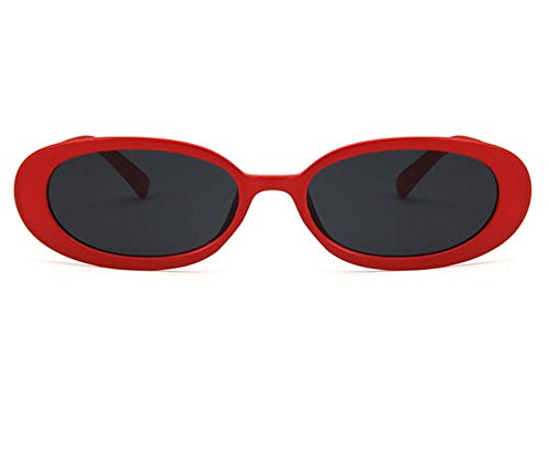 Image of Shiratori Women's Retro Oval Holiday Sunglasses Non-polarized UV400