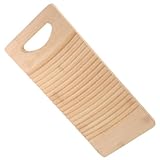 BESPORTBLE Bambus Waschbrett zum Handwaschen Rutschfestes Wäschebrett 40X18X18cm für Zuhause und Babys Robustes Ergonomisches Handwaschbrett