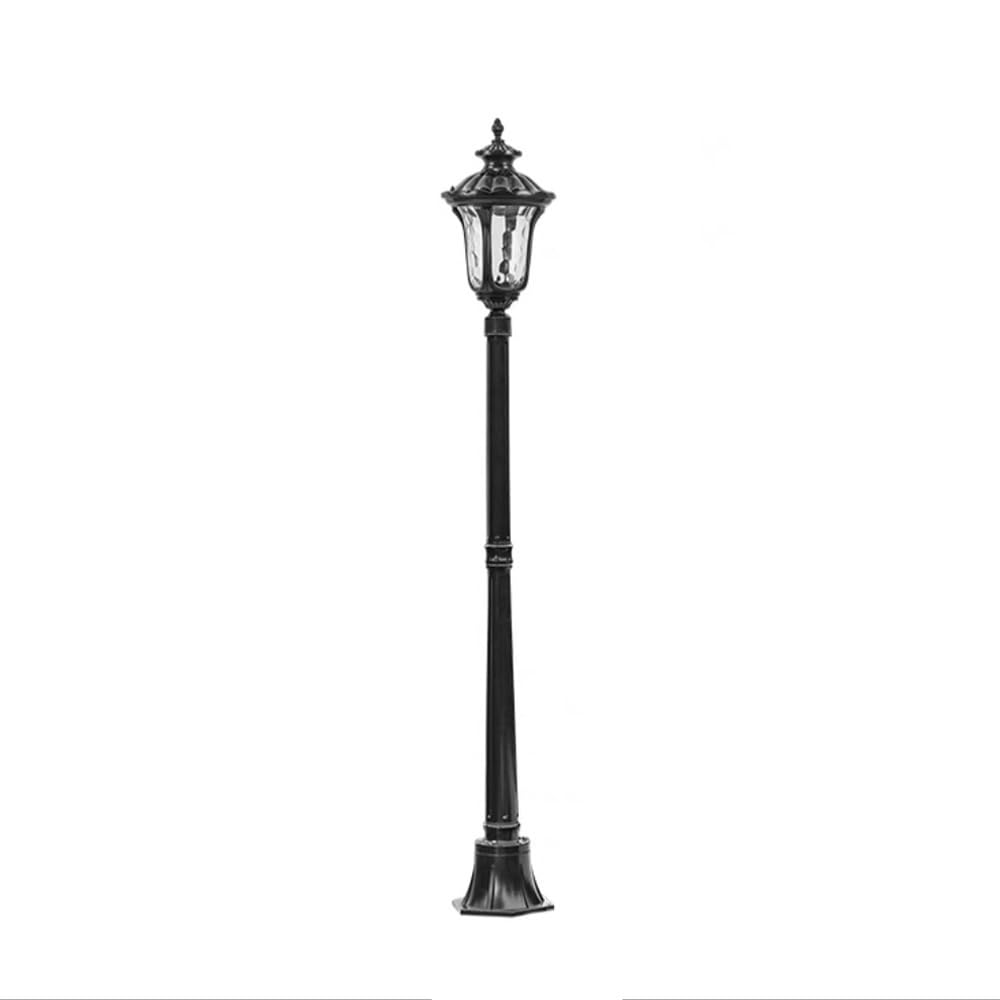 GTHTUHFD High Post Lamp, European Pole Lighting, Modern Simple Street Light For Yard Garden Gates Walkway Path Decoration,Black-66.9inch/170cm
