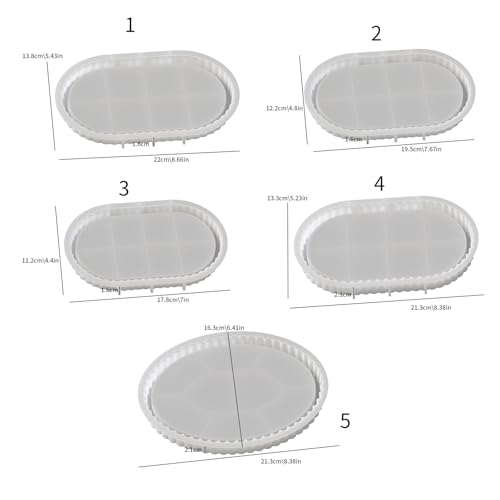 Moule cendrier ovale silicone facile à démouler pour déco - 8