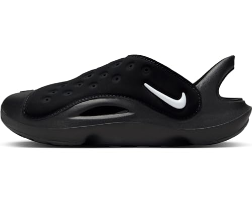 Nike Aqua Swoosh Little Kids' Sandals (FN0876-002, Black/Anthracite/White) Size 11