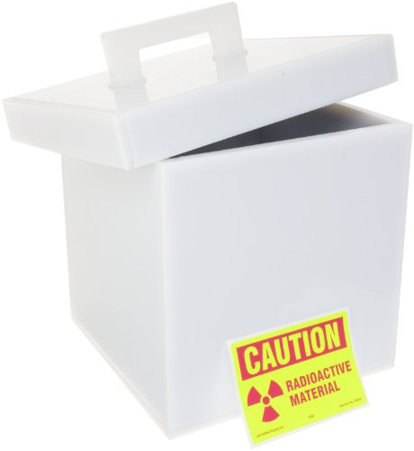 Image of SP Bel-Art Lead Lined Polyethylene Storage Box; 25L x 25W x 25cmH (F24960-0003) Made in USA