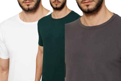 Image of T-Shirt for Men - 100% Cotton Casual T-Shirt | Half Sleeve, Round Neck 4 Way Stretch Fabric | Slim Fit T-Shirt