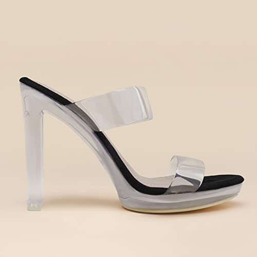 Sandales en cristal à talons hauts blancs pointure 41 - 7
