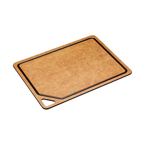 Natural Elements Eco Chopping Board, Craft Paper/Resin, Brown, 37 x 27.5 cm Cover