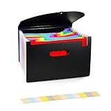 Diseño único: puede escribir etiquetas pequeñas de acuerdo con sus necesidades y colocarlas en la ranura para tarjetas en la parte superior de la carpeta, lo que puede ayudarlo a encontrar los archivos que necesita más rápido. El cierre de solapa flexible y el cordón de tamaño completo del maletín ofrecen mayor seguridad.
