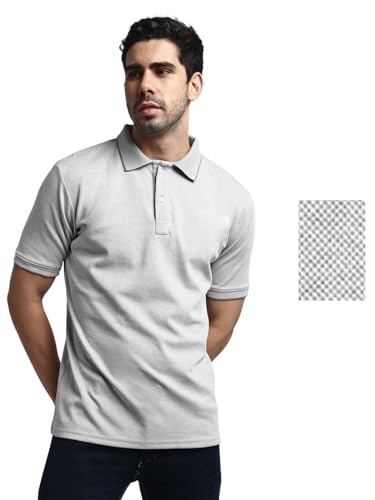 Image of GRECIILOOKS T-Shirt | Regular Fit Polo T-Shirt for Men | Plain T Shirt | Casual T Shirt for Men | Men's T Shirt | Stylish Men's T Shirts | Half Sleeve T Shirt