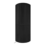 Dokon Patio Heater Covers Waterproof Gas Garden Heater Cover Windproof Anti-UV Heavy Duty Oxford Fabric Outdoor Punch Bag Cover, Boxing Bag Covers, Round (50x50x120cm) - Black