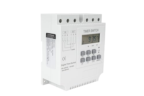 Image of MAXWELL 3‑Phase Digital Time Switch | Weekly Programmable | LCD Display |Flush Mount | 230V