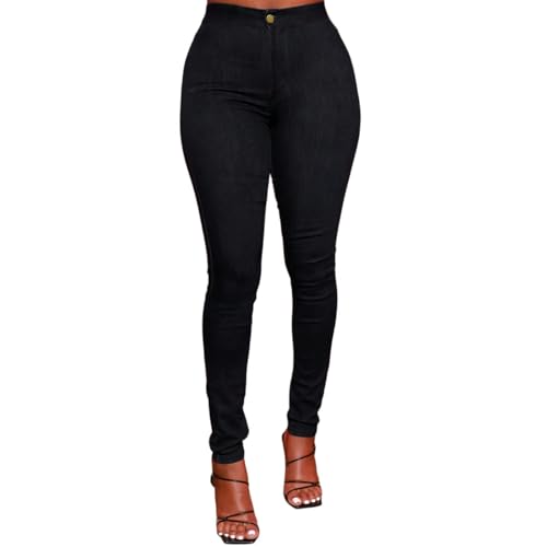 Skinny Jeans for Women High Waisted Butt Lifting Jeans Boyfriend Trendy Tummy Control Jeggings with Pockets