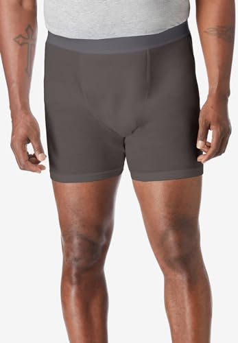 KingSize Men's Big & Tall Cotton Mid-Length Briefs 3-Pack2