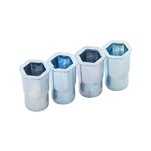 100pcs Small Countersunk Head Semi Hex Open End Rivet Nuts M3 M4 M5 M6 M8 M10 M12 (M8)