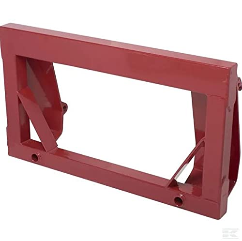 Kramp Ballentransportgabel mit 1100mm Frontladerzinken, Rot, 2 Zinken, 700kg Tragfähigkeit, Euroaufnahme FT2050