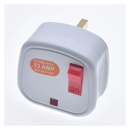 Cableado de alimentación de 13A con interruptor independiente y enchufe macho fusible 2