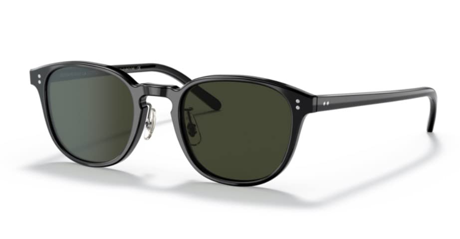 Oliver Peoples 0OV5219SM Fairmont Sun-F 1005P1 Black/Green Polarized Men's Sunglasses
