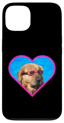Dog With Swimming Goggles Funny Golden Retriever Meme Pool �X�}�z�P�[�X iPhone 13 �p