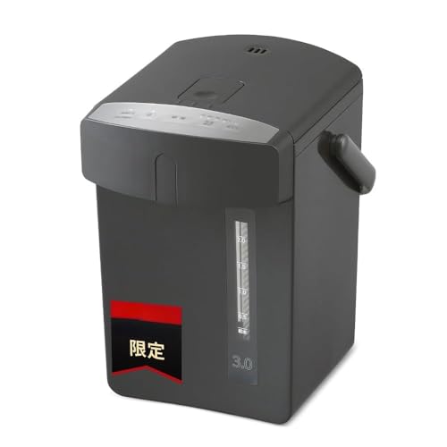 電気ポット 3リットル マイコン式 保温調整 安全ロック カルキ抜き機能 ブラック IAHD-230AZ-B 3l