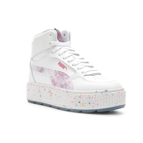 PUMA Kids Girls Karmen Rebelle Mid Tincture Platform Sneakers Shoes Casual - White2