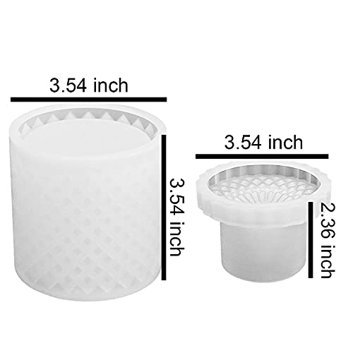 ResinWorld Large Resin Box Molds with Lids, Vintage 3D Jar Silicone Mold, Trinket Storage Container Box Mold for Resin Casting Home Decor