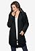 Roaman's Women's Plus Size Fleece Zip Hoodie Sweatshirt - M, Black