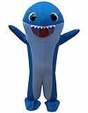 SMTLGMHYM Inflatable Shark Costume Halloween Party Cosplay Fantasy Blow Up Costume Festivals Fancy Dress Costumes For Adult