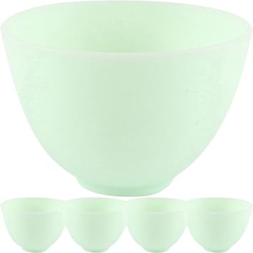 5pcs Silicone Mixing Bowls for Diy Facial Masks Medium Lightweight Beauty Accessories for Skincare Easy to Clean and Use Durable Silicone Material