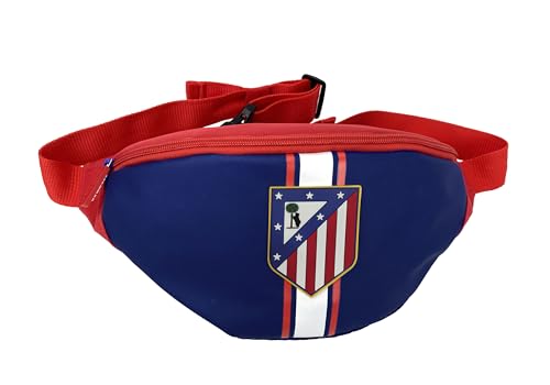 CyP Brands- Atlético de Madrid, Riñonera, Bolsa, Bandolera, Bolsillo, Color Azul, Producto Oficial