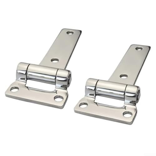 Lot de 2 charnières en T robustes de 135 mm en acier inoxydable pour solutions automobiles et maritimes