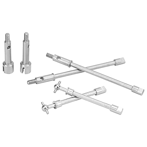 VGEBY Front Rear CVD Drive Shaft, RC Stainless Front Rear CVD Drive Shaft for Axial SCX24 90081 1/24 RC Cars Upgrade Parts - Image 2