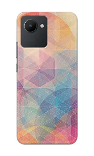 Image of PRINTFIDAA Printed Hard Back Cover Case for Realme C30 | Realme C30s Back Cover (Crumpled Paper Design) -1803