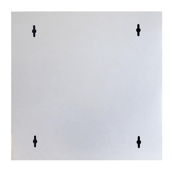 3U - Armadietto da parete con porta in metallo bianco, profondità 185 mm