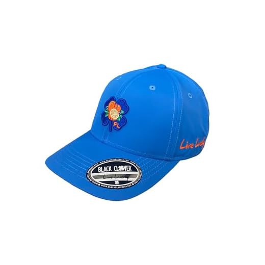 Black Clover New Live Lucky Florida Classic Blue Adjustable Golf Snapback Hat