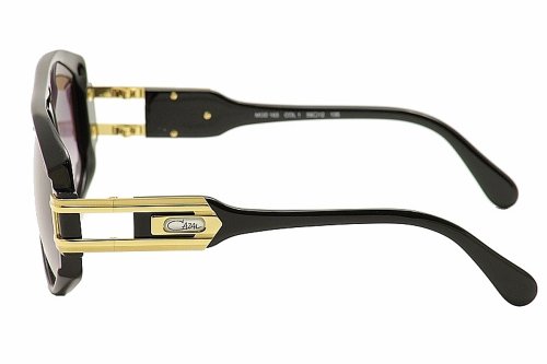 Cazal 163 001SG Sunglasses, Shiny Black Gold 59 mm3