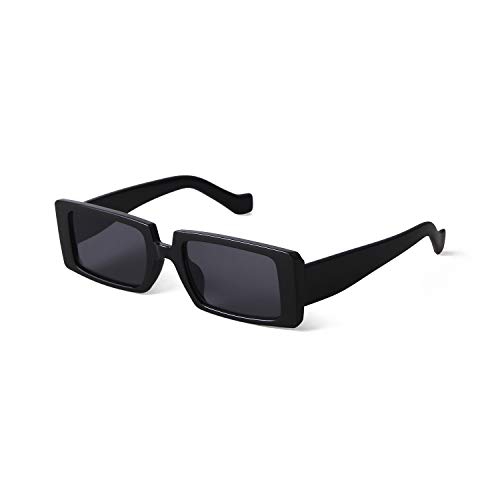 ADEWU Mode Sonnenbrille Rechteckig Retro Schmale Brille mit UV Schutz Sunglasses f¨¹r Damen Herren
