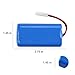 14.4V Vacuum Battery Compatible with Xiaomi MI G1, Mop Essential G1 MJSTG1, SKV4136GL, MC-WRC53, RS-RT900866, E12, Panasonic MC-WRC53, Phicomm X3, Puppy R30/R30 Pro/R35 Robot Vacuum Cleaner 2600mAh