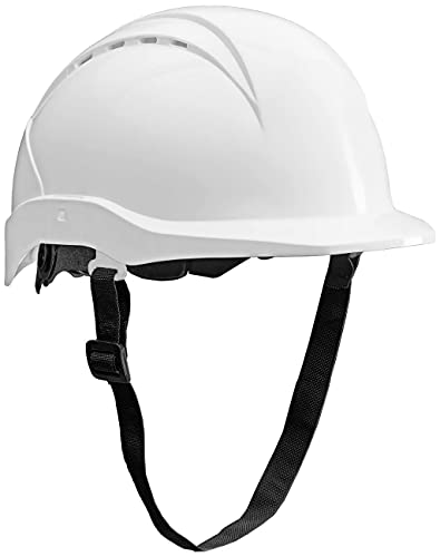ACE Patera Casque de Chantier - Casque de Sécurité - Casque de Protection avec Fermeture Rotative - Blanc