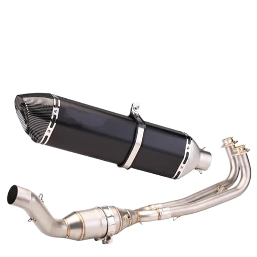 SPAMFAFGHQ Pour TMAX530 Pour TMAX 560 Pour TMAX 530 2017 2018 2019 2020 Ligne D'échappement Complète Pour Moto Silencieux Modifié Sortie Avant(Style D)