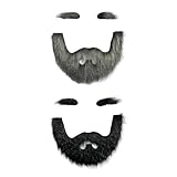 2 Sätze Simulierter Bärtiger Augenbrauen, Rollenspiele, Party-Performance-Kostümzubehör, Kreative Anziehquellen.