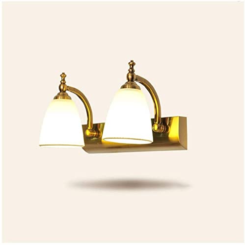 Lampe maquillage contre les ombres du miroir applique bain double tête