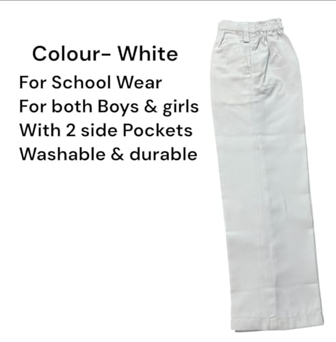 Image of School Uniform Trousers for Boys and Girls, Formal Regular-Fit School Pants, Comfortable, Durable Fabric for Daily School Wear.