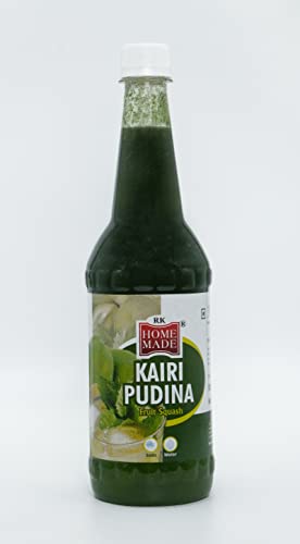 Image of RK HOME MADE NATURAL SYRUP | Keri Pudina Crush Syrup | Gluten free | 100% Vegan & Low fat | Easy to use | A perfect drink for house parties, picnics, & road trips to everyone's delight 750 - ML