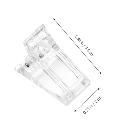 Set 20 clips para molde de uñas cristal miniatura 2