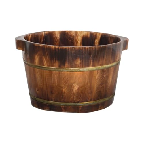 Tina de madera sólida para pies Wcxixo miniatura 1