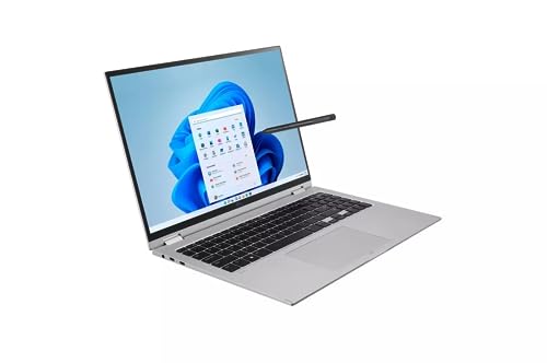 Image of LG GRAM 16 2-in-1 Laptop, 16 inch WQXGA Touchscreen, 12th Generation Intel Core i7-1260P 12-Core, 16GB RAM - 1TB SSD, W11H - Numeric Keypad - Wi-Fi 6E - Bluetooth 5.1 - Face Recognition Camera - Silver