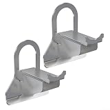 Linnkyfloa Supporti per tubi per piscina in acciaio inossidabile per altre piscine - Morsetti per tubi grigi per tubi di diametro 26-38 mm, antiruggine, resistenti alle intemperie, salvaspazio, layout