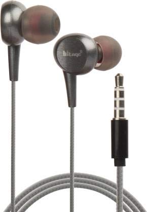 Hitage Wired Earphones with mic Super Extra Bass HB-131 Plus Wired Handsfree (Black, in The Ear) (Black)