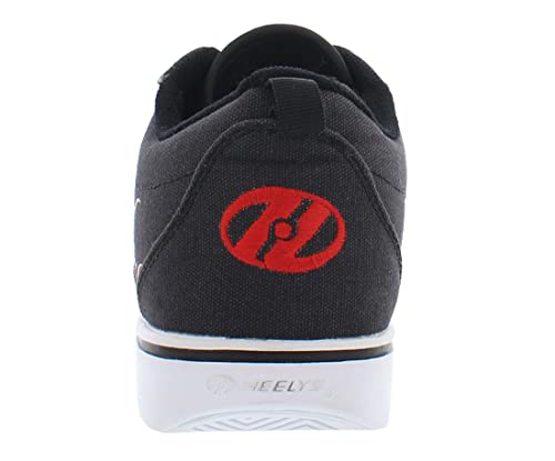 HEELYS Pro 20 Prints Skate Shoe for Adult, Little,and Big Kids - Breathable Microfiber Lining, Padded Footbed, and Long-Lasting Footwear Black/Red Flames 1 Little Kid M - Thumbnail 3